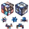 KATELUO Cube Magique, Cube Magique 2 en 1, Cube 3D Infini, Infinity Cube, Speed Cube, Cube de Vitesse, Creative Decompression