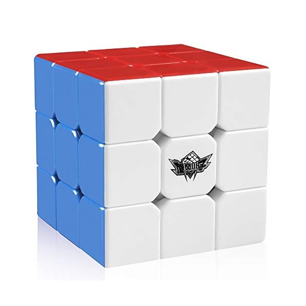 D-FantiX 3x3 La Vitesse Puzzle Cube La Magie Cube sans Autocollant 3x3x3 Extrêmement Rapide Brain Teser Puzzle Cube Toys 56m