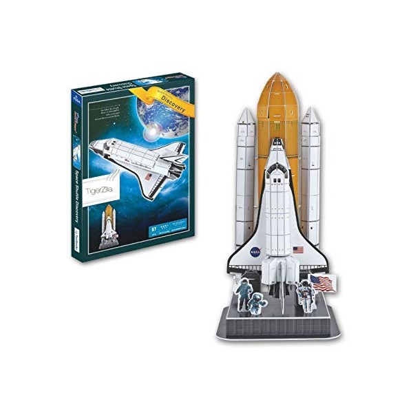 Clever&Happy 3D Puzzle Model Space Shuttle Discovery Educational Toys Adult Puzzle Model Games for Children