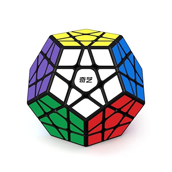 ROXENDA Dodécaèdre Cube, Professional Pentagonal Cube de Vitesse Noir 