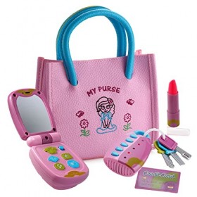 Dress Up America Princess Ensemble De Jouets Pour Filles Avec Sac À Main, Téléphone À Clapet, Télécommande, Rouge À Lèvres, C