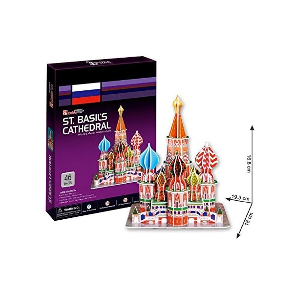 CubicFun Casse-tête 3D Cathédrale Saint-Basile Moscou Russie