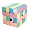 Funnygoo MoYu Cubing Classroom mofangjiaoshi mfjs meilong Pastel série Cube 4x4x4 Cube sans Autocollant Rose Vif