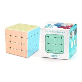 Funnygoo MoYu Cubing Classroom mofangjiaoshi mfjs meilong Pastel série Cube 4x4x4 Cube sans Autocollant Rose Vif