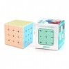 Funnygoo MoYu Cubing Classroom mofangjiaoshi mfjs meilong Pastel série Cube 4x4x4 Cube sans Autocollant Rose Vif