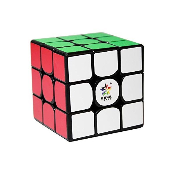 OJIN Yuxin Little Magic Cube Magique 3x3x3 Vitesse Cube Lisse Twist Puzzle teasers Cube Noir 