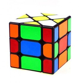 OJIN YONGJUN YJ Fisher Yileng V2 Cube 3x3x3 Forme Mod Twisty Puzzle Lisse Cube Casse-tête Puzzle Jouets Noir 