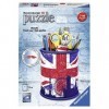 Ravensburger - Puzzle 3D Pot à Crayons - Union Jack - A partir de 6 ans - 54 pièces numérotées à assembler sans colle - Acces