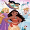 Grandi Giochi- Principesse Disney Princesses Puzzle lenticulaire Vertical avec 200 pièces incluses et Emballage avec Effet 3D