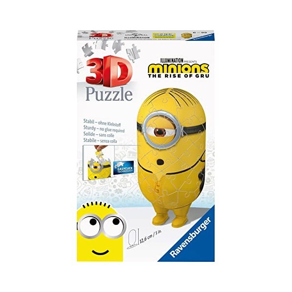 Ravensburger 3D Puzzle- Minion : Kung Fu-Puzzle 3D 54 pièces, 11230