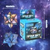 2 en 1 Cube Magique Étoile, Magic Star Cube, 3D Puzzle Cube, Cube 3D Infini, Cube Transformant Jouet Anti-Stress, Cube de Vit