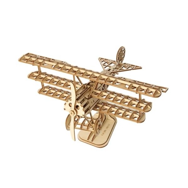 ROKR- Flugzeug Puzzle 3D, TG301, Bois