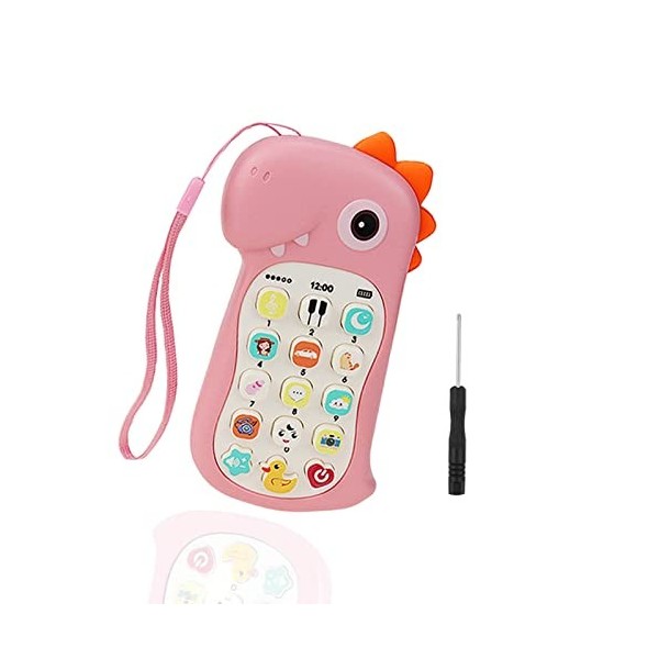 DAGORD Telephone Bebe Jouet 6-12 Mois Téléphone Portable pour Enfant Jouet  Telephone Jouet Musical Bébé Jouet de Téléphone de