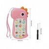 DAGORD Telephone Bebe Jouet 6-12 Mois Téléphone Portable pour Enfant Jouet Telephone Jouet Musical Bébé Jouet de Téléphone de