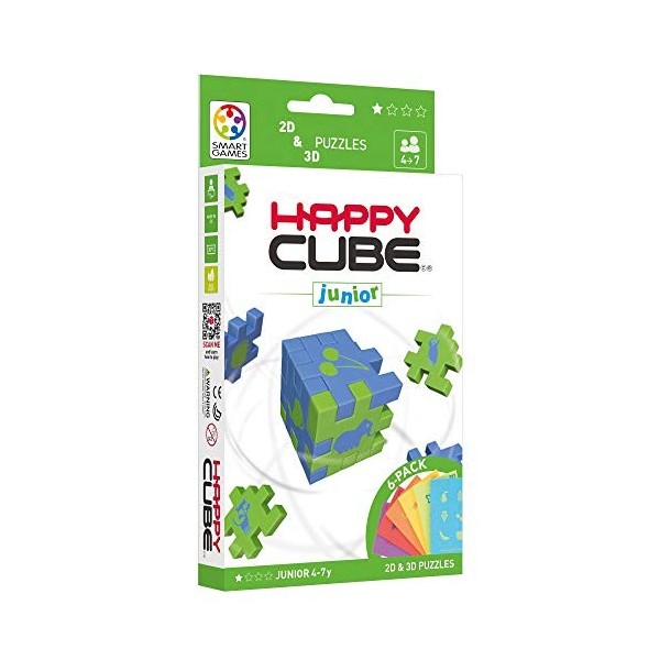 HAPPY HCJ300 Junior Cardboard Box 3D Puzzle, Pack of 6