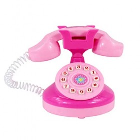 Téléphone pour Enfants - Jouet électronique Vintage avec Musique et Ligne terrestre - Jouet éducatif précoce pour Jeux de rôl
