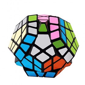 Coolzon Megaminx Speed Magic Cube, Pentagonal Dodécaèdre Puzzle Cube Magique Cubo avec Autocollant de PVC pour Enfants et Adu