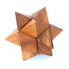Logica Jeux Art. Octocedron Mini - Casse-Tête 3D en Bois Précieux - Difficulté 3/6 Difficile - Leonardo da Vinci Collection