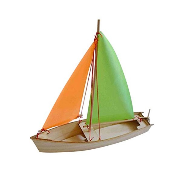 Fenteer 3D Puzzle en Bois DIY Assemblée Voile Bateau Modèle Voilier Architecture Enfants Adulte Puzzle Enfants Jouet Cadeau -