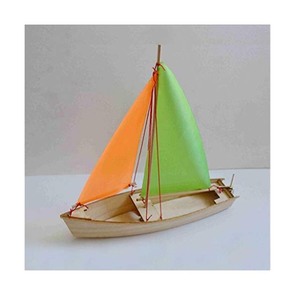 Fenteer 3D Puzzle en Bois DIY Assemblée Voile Bateau Modèle Voilier Architecture Enfants Adulte Puzzle Enfants Jouet Cadeau -