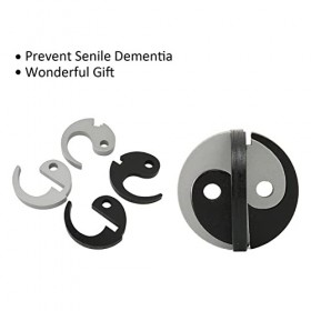 GFRGFH Serrure Bagua en Bois 3D modèle Luban Lock, Exercice de réflexion, de lintelligence, Puzzle, Jouet à emboîter, Cadeau