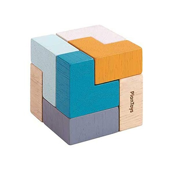 PlanToys 4134 Puzzle Cube 3D, Assorted