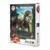 SD TOYS- Dinosaurio Effet 3D Poster Triceratops Jurassic World-Puzzle 100 pièces-SDTUNI25574-Multicolore-Taille Unique, SDTUN