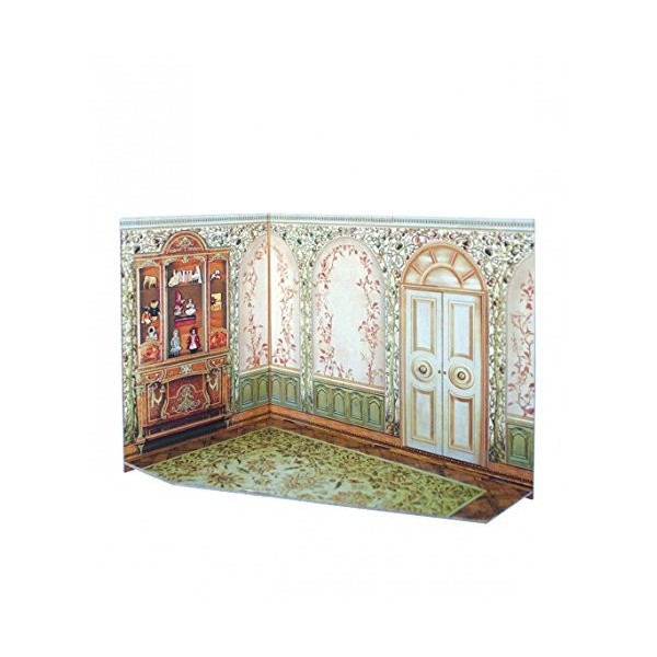 Keranova keranova291–02 26 x 26 x 20 x 15 cm Papier Clever Maison de Poupée et Meubles Chambre Collection Boîte 3D Puzzle Lo