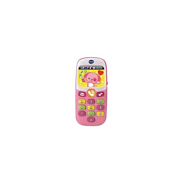 VTech - Baby Smartphone Bilingue Rose, Téléphone Bébé, Jouet dÉveil - Version FR