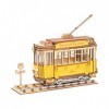 ROBOTIME Tram Puzzle 3D Bois Maquette Bois Casse Tete Adulte Mecanique Bois Kit De Construction De Modèles Découpé Au Laser e