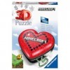 Ravensburger 3D Puzzle 11285 - Herzschatulle Minecraft - 54 Teile - Aufbewahrungsbox für Erwachsene und Kinder AB 8 Jahren