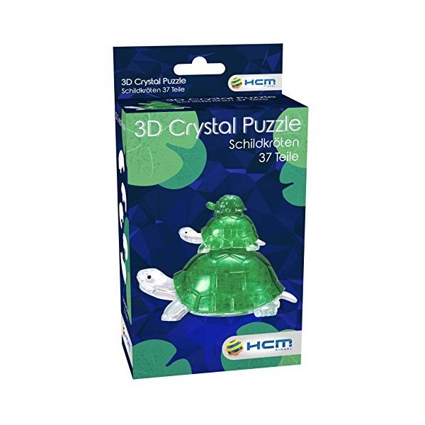 HCM Kinzel 59185 3D Crystal Puzzle Tortues Multicolore
