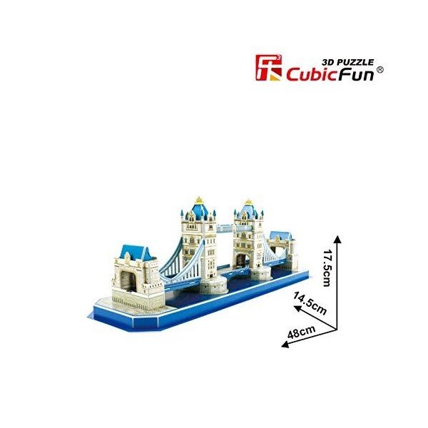CubicFun Puzzle 3D Tower Bridge, C0238, 52 piezas