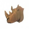 Maquette Murale de Rhinoceros à Assembler en Carton pour Adultes et Enfants - Puzzle 3D Mécanique, Jeu de Bricolage Éducatif,