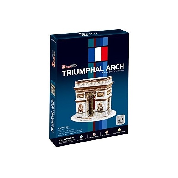 Ak Sport - 0625607 - Puzzle 3D - Arc De Triomphe - 26 Pièces