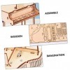 Toyvian 1 Jeu Piano Boîte à Musique Casse-tête en Bois 3D Piano Dassemblage en Bois Kit De Modèle De Puzzle en Bois 3D Modèl