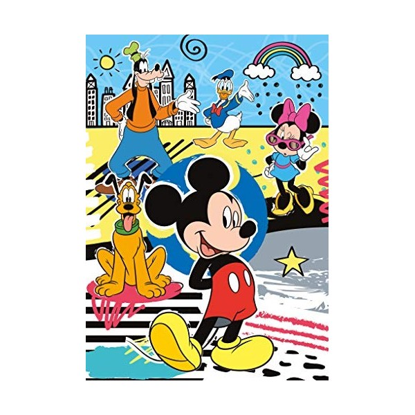 Clementoni- Puzzle 104 modèle 3D-Mickey Mouse-104 pièces- 20157