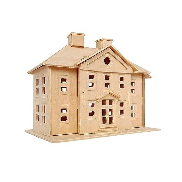 Baoblaze Puzzle 3D en Bois, Ornement de Maison, Ensemble de Construction de Maquettes pour Adultes et Enfants