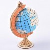 Puzzle 3D,Puzzle en Bois,Puzzle 3D en Bois,Puzzle 3D Terre,Puzzles 3D pour Les Enfants,modèle de Terre DIY 3D Puzzle Globe po