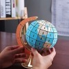 Puzzle 3D,Puzzle en Bois,Puzzle 3D en Bois,Puzzle 3D Terre,Puzzles 3D pour Les Enfants,modèle de Terre DIY 3D Puzzle Globe po