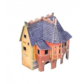 Keranova keranova216&nbsp;10&nbsp;x 12&nbsp;x 17&nbsp;cm Papier Clever médiéval Town Hall Puzzle 3D