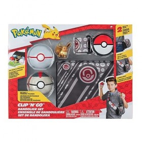 Pokemon PKW3157 – Kit Bandolier – Premierball, Timer Ball & Evoli – Kit Officiel avec Figurine