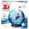 Ravensburger - Puzzle 3D Ball - Les sirènes - A partir de 6 ans - 72 pièces numérotées à assembler sans colle - Support inclu