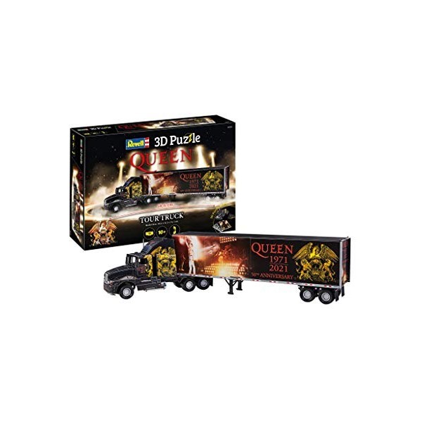 Revell 3D Puzzles- Revell 3D-00230-Camion Tournée Queen 50è Anniversaire à Construire Puzzle 3D, 230