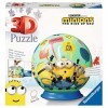 Ravensburger - Puzzle 3D Ball - Minions 2 - A partir de 6 ans - 72 pièces numérotées à assembler sans colle - Support inclus 