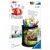 Ravensburger 3D Puzzle- Utensilo Chats prédateurs 11263-Utensilo-Chats prédateurs-54 pièces-à partir de 6 Ans, 11263, Wit