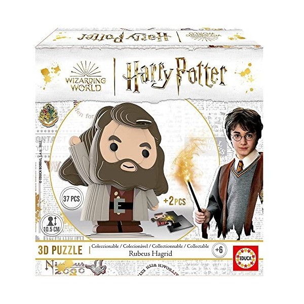 Educa - Harry Potter 3D Puzzle. Puzzle Figure 3D Rubeus Hagrid à Collectionner. Sculpture 3D Puzzle pour Les 6 Ans et Plus 1