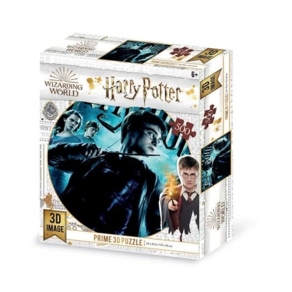 Grandi Giochi Harry Potter et Tous Les protagonistes de la Saga Puzzle lenticulaire Horizontal, avec 500 pièces incluses et E