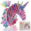 Licorne Jouet Fille Puzzle à colorier 3D Licornes - Geeke | Activites Manuelles pour Enfants avec Loisirs créatifs | Cadeau F