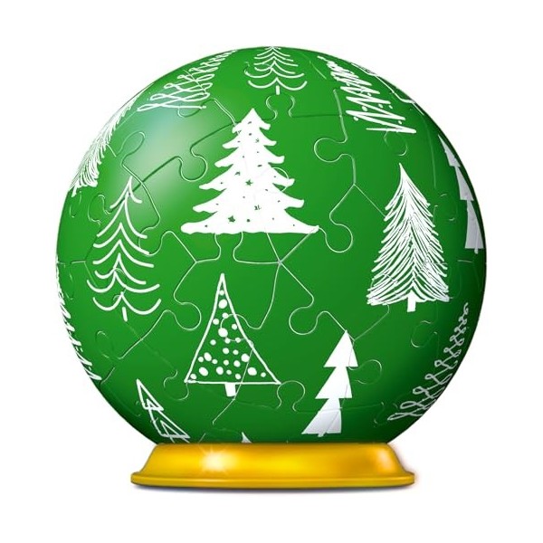 Ravensburger Boule de Noël Verte – Boule Puzzle 3D pour Enfants à partir de 6 Ans – 54 pièces